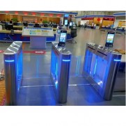 Swing Glass Optical Turnstile for Government Facilities
