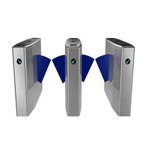 Motorised Flap Type Optical Turnstile - biometric turnstile