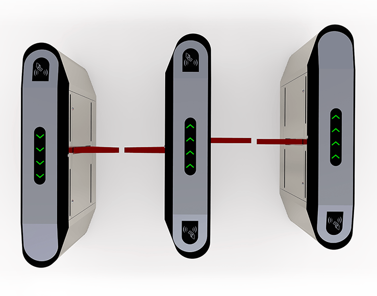Biometric Flap Barrier - Optical Flap Turnstile- Turnstile System