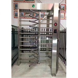 Single Lane Crowd control Full Height Security Turnstile for Office Building